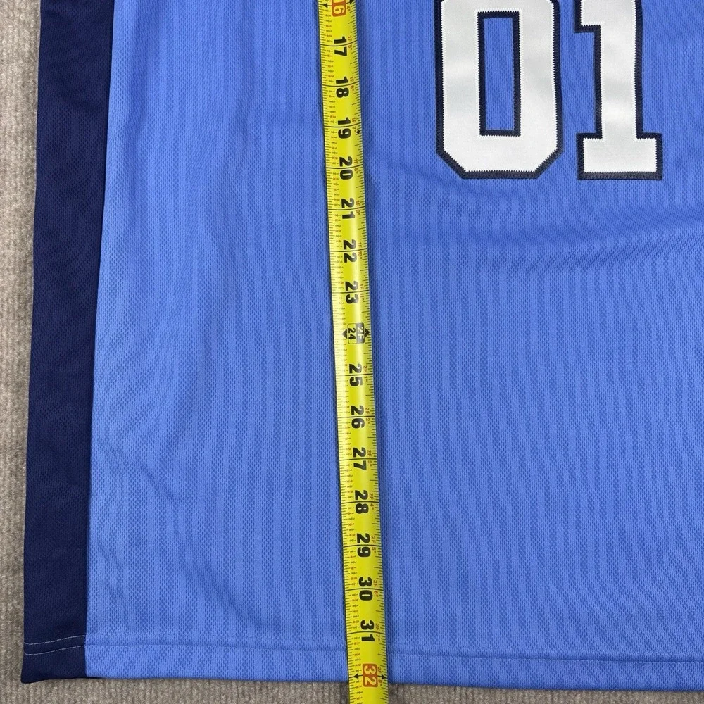 North Carolina Tar Heels Jersey Mens XL Blue #01 Foot Locker NCAA Basketball